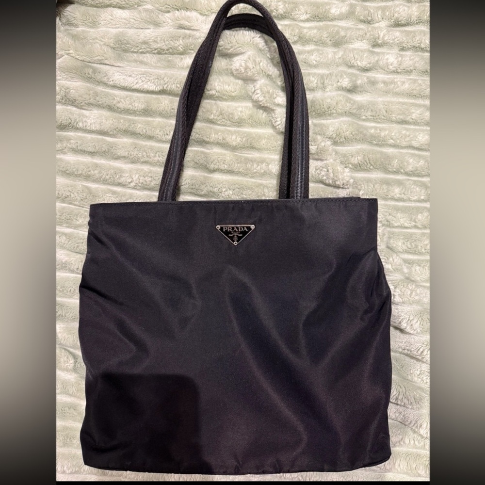 Prada Classic Black Nylon Tote